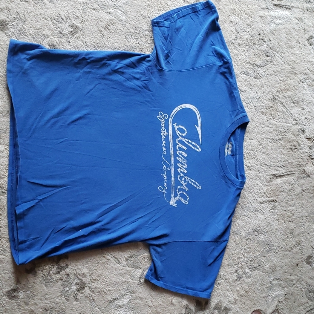Mens Columbia Blue T-Shirt Large